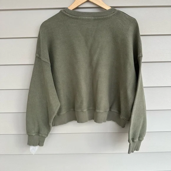 Aerie Olive Green Sweatshirt - Picture 6 of 6